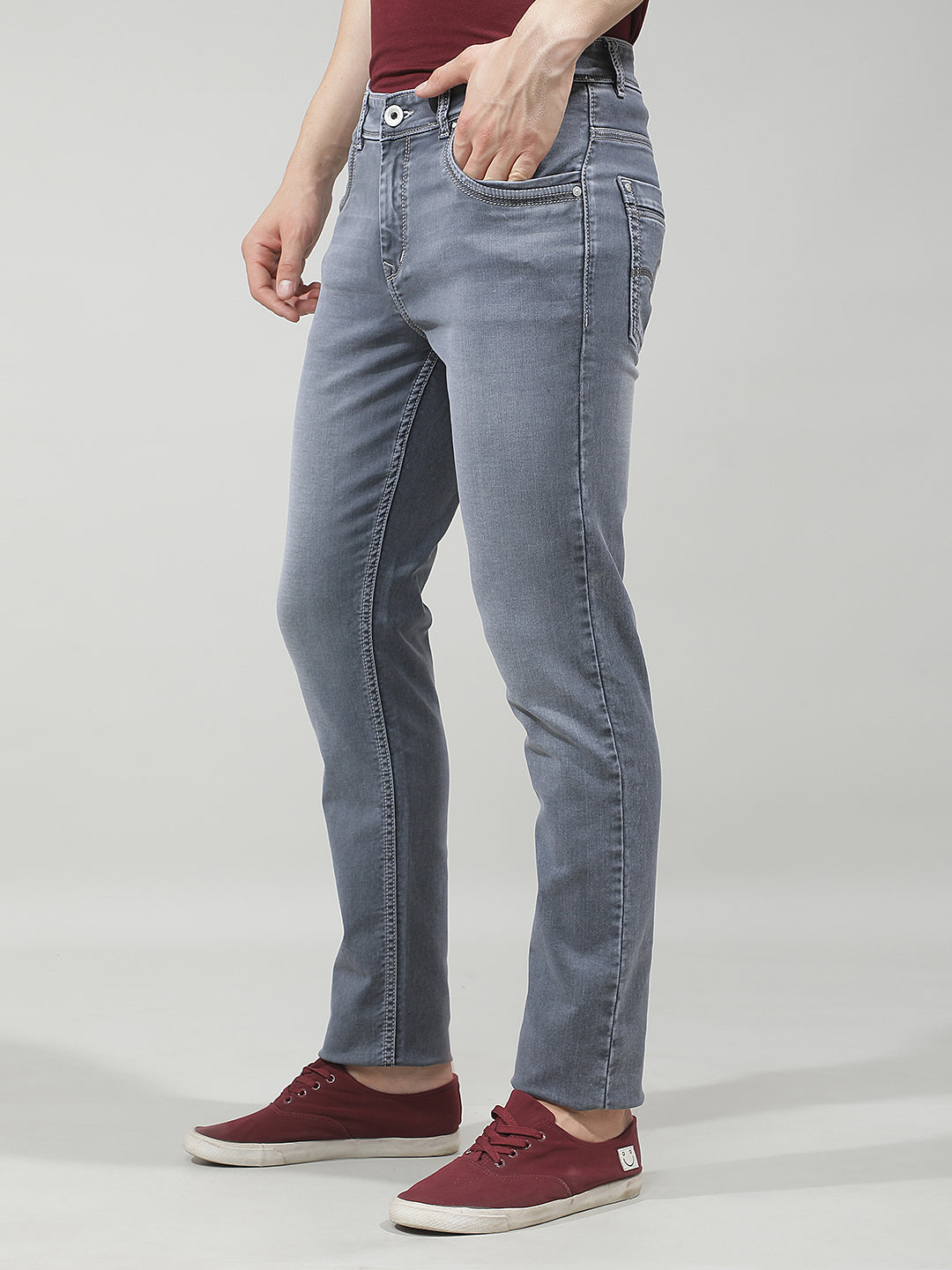 Tailored Heather Grey Jeans