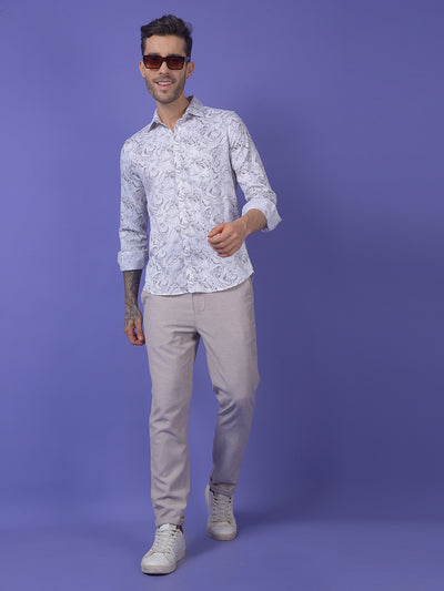 Grey Printed Shirt