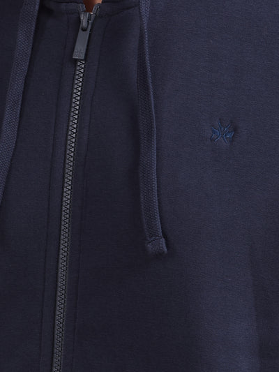 Navy Blue Hooded Neck Sweatshirt