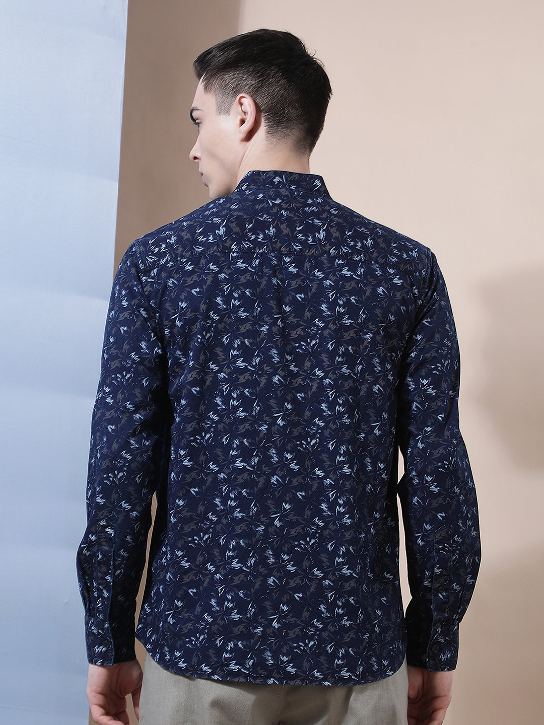 Olive Floral Print 100% Cotton Kurta