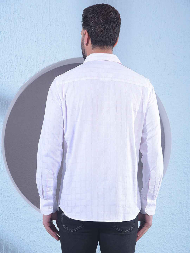 Pink Checked 100% Cotton Shirt