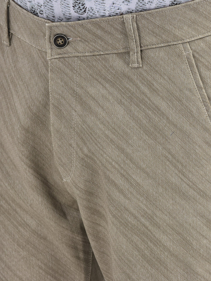 Khaki Printed Trousers