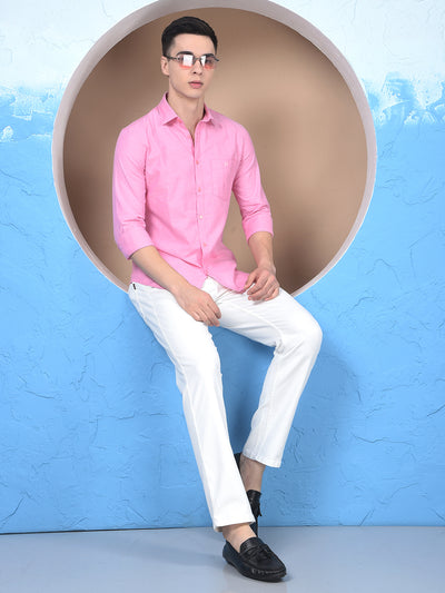 Pink 100% Cotton Shirt