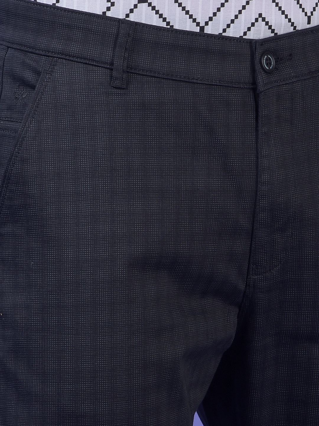 Black Printed Trousers