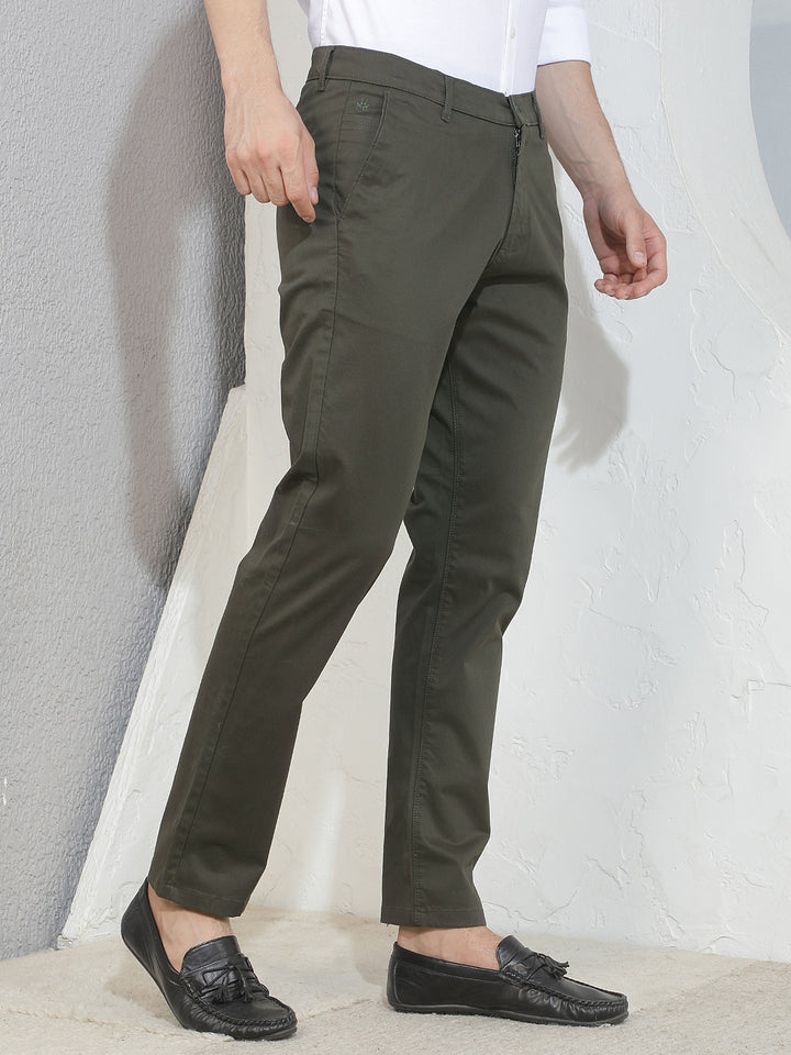 Moss Leaf Olive Trousers