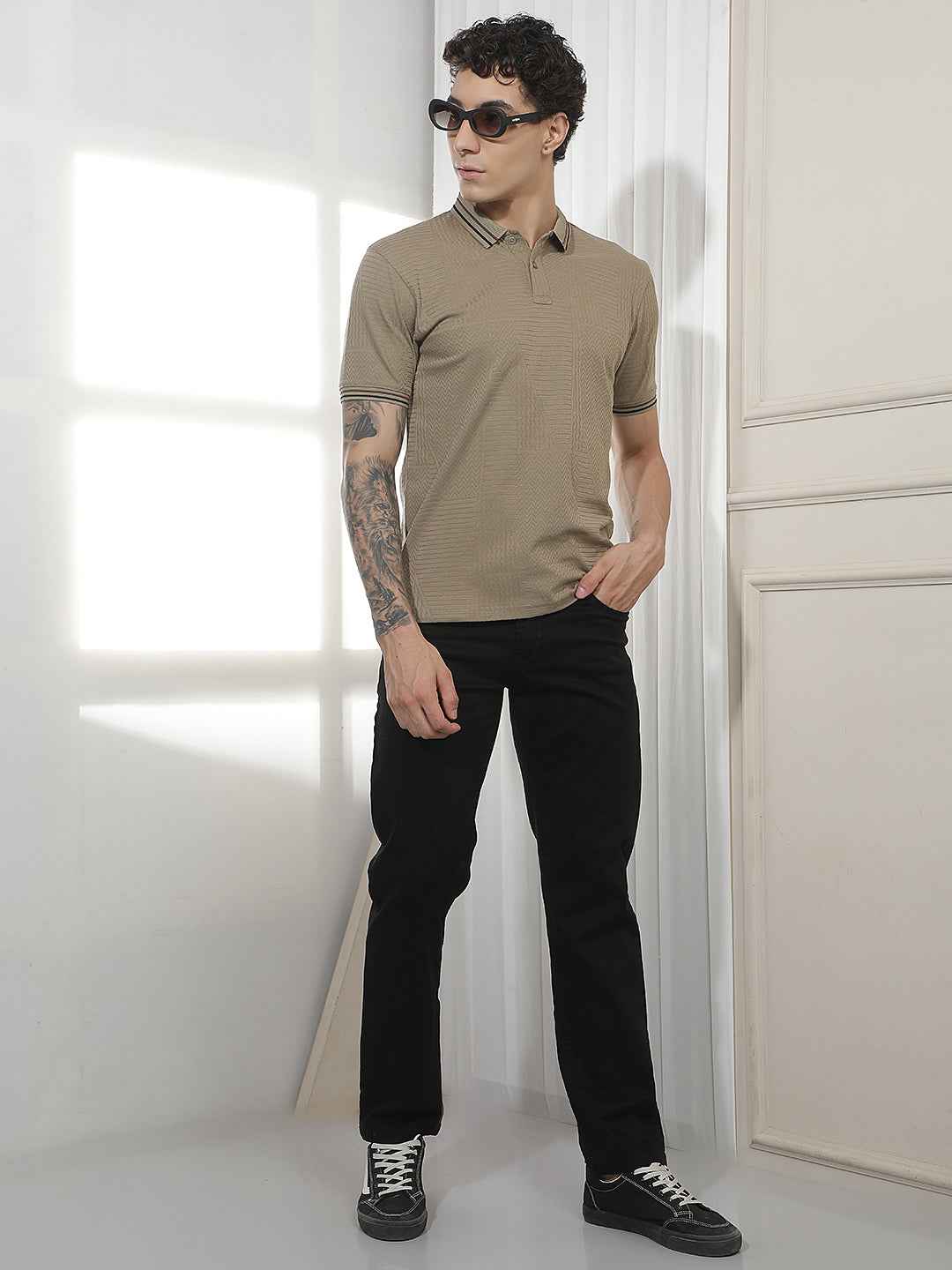 Modern Black Straight Casual Jeans