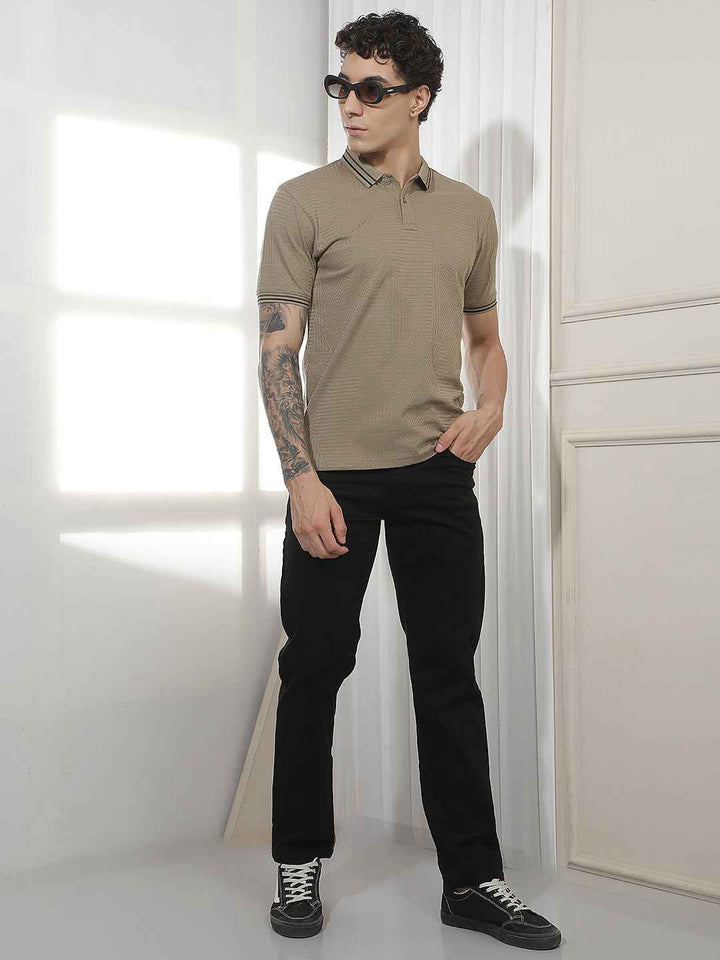 Modern Black Straight Casual Jeans