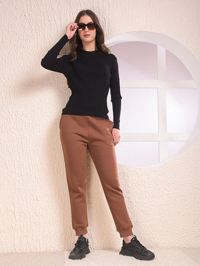 Relaxed Fit Brown Joggers