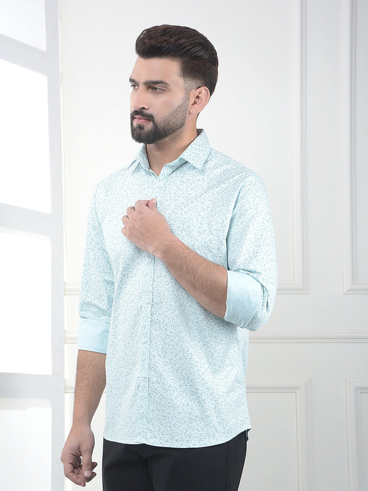 Kelly Green Printed Shirt