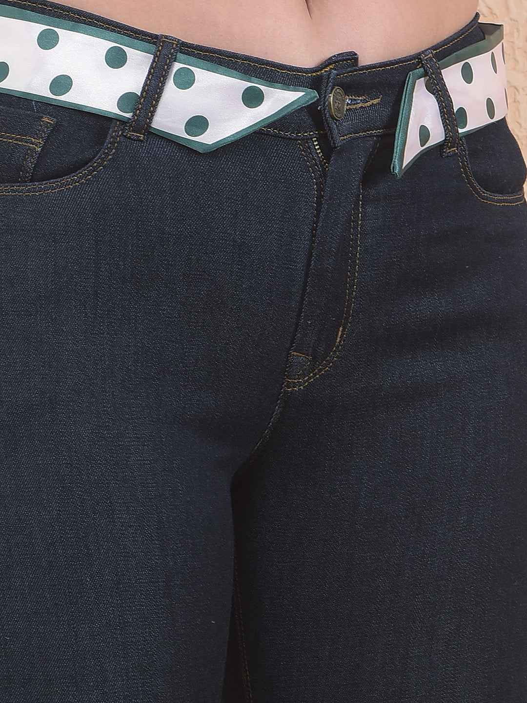 Navy Blue Bootcut Jeans