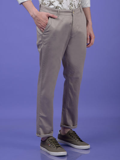 Khaki Printed Trousers