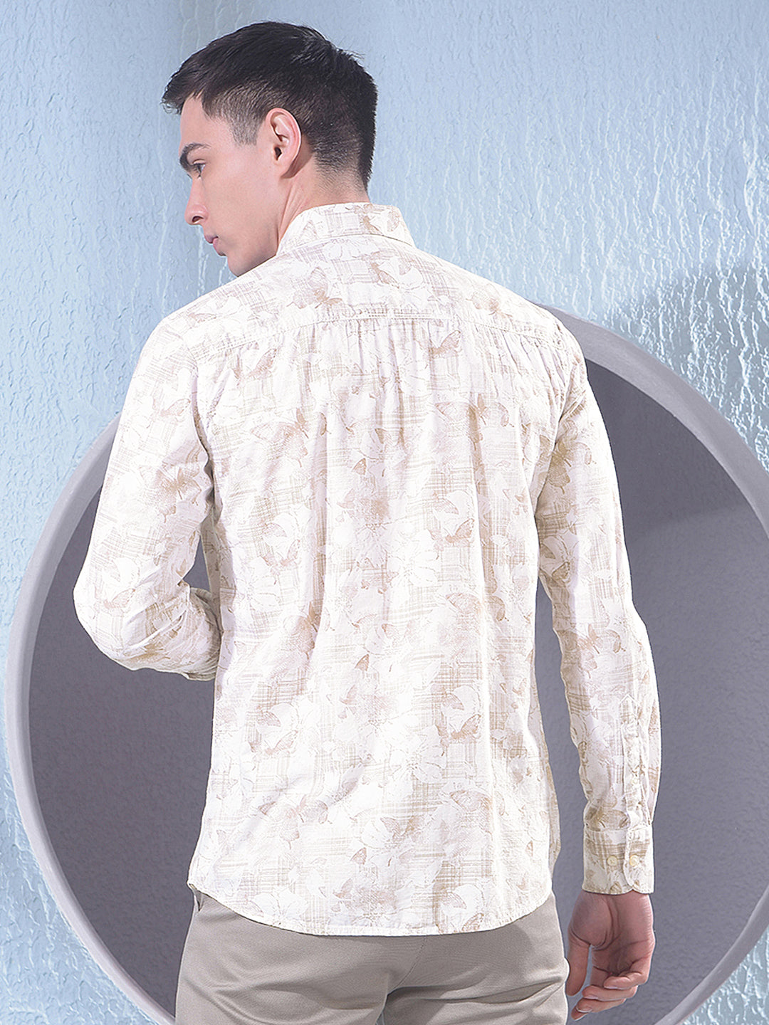 Chic Beige Printed Shirt