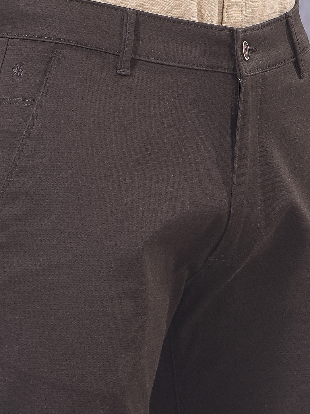 Rich Brown Straight Trousers