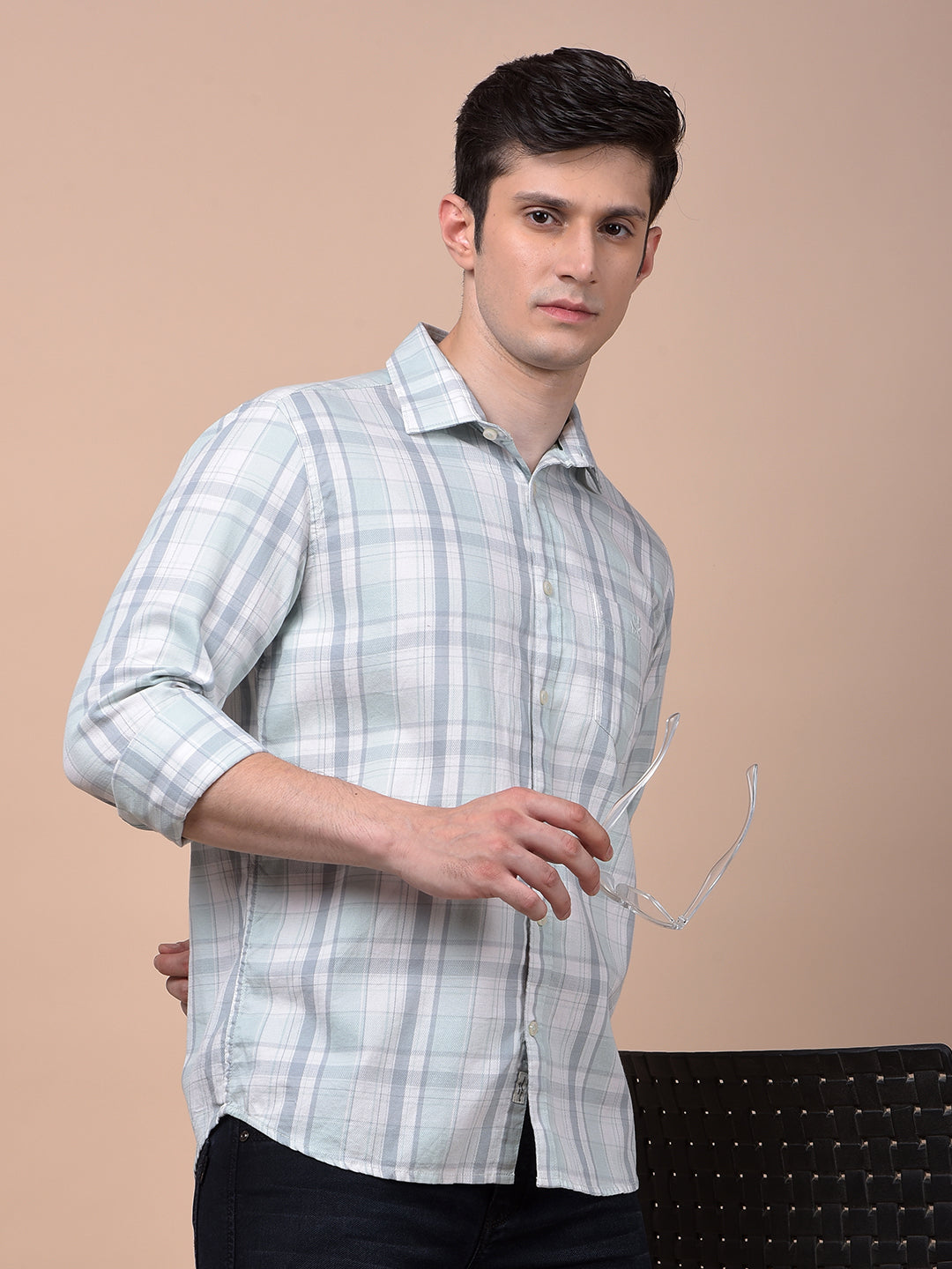 Multi-Color Checked 100% Cotton Shirt