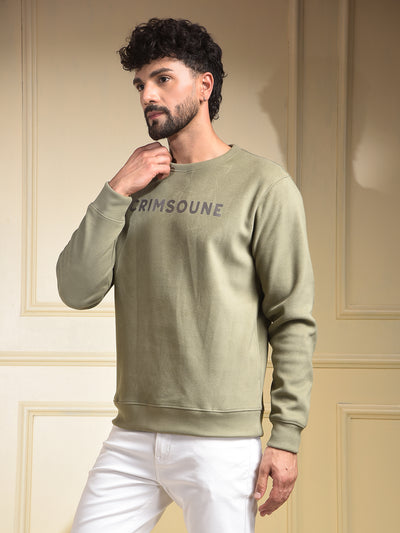 Green Embellished Sweatshirt