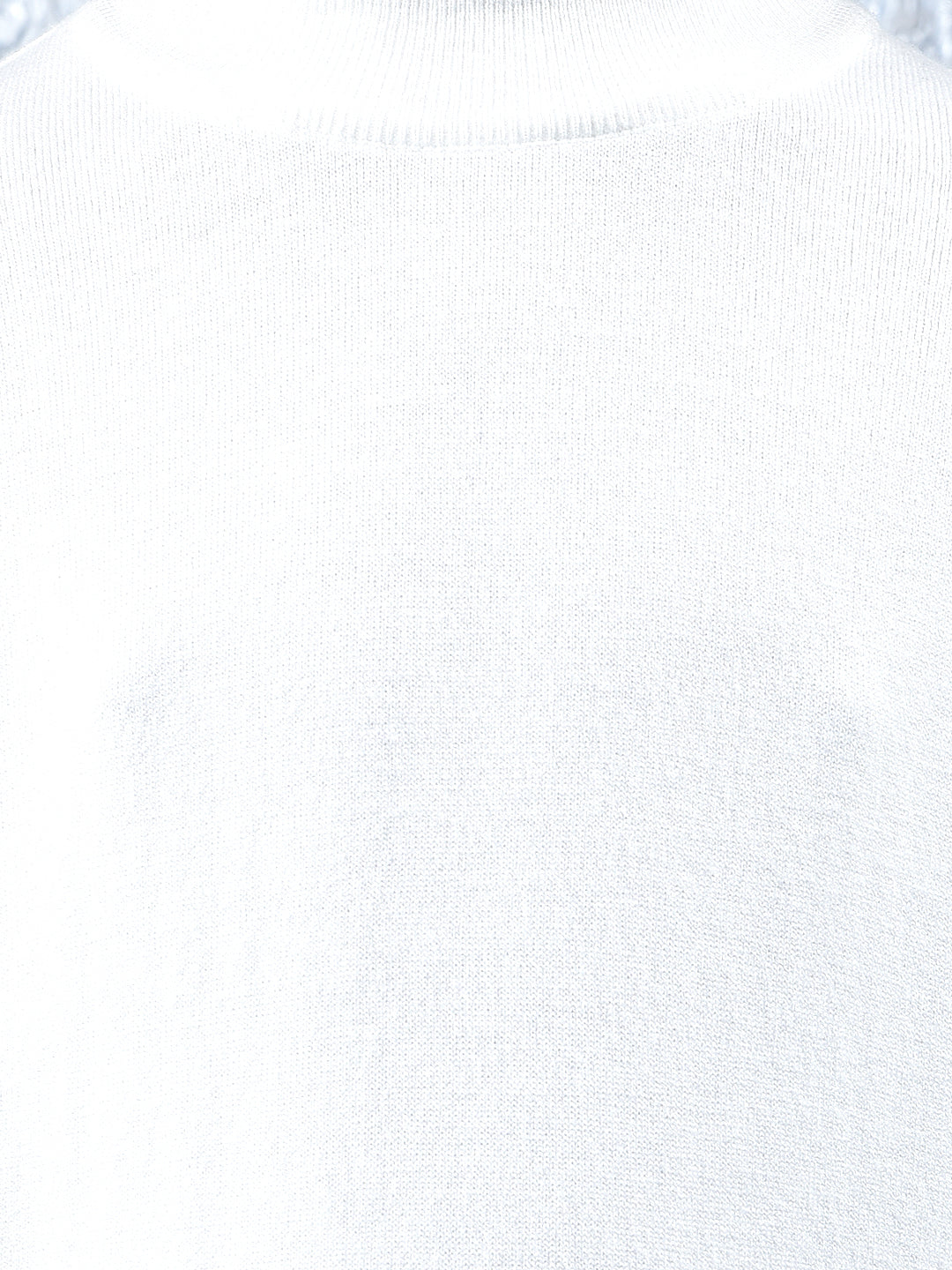 Heritage White High Neck Sweater