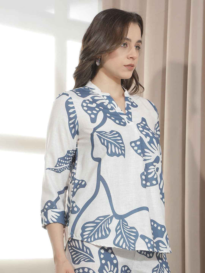 Artistic Floral Printed Top