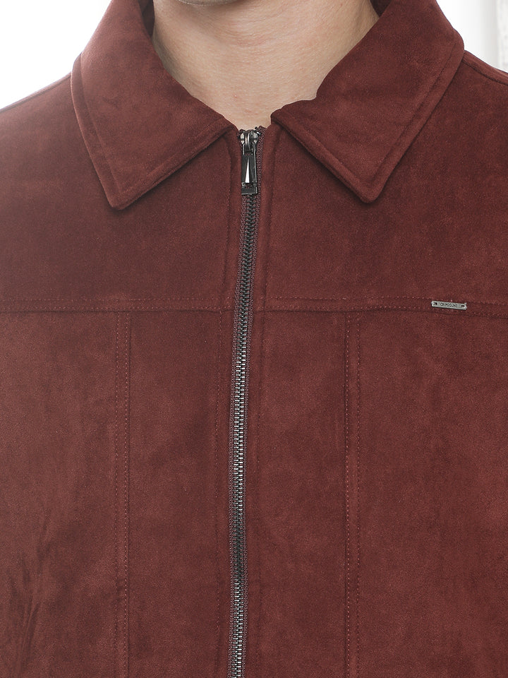 Brown Faux Suede Shacket