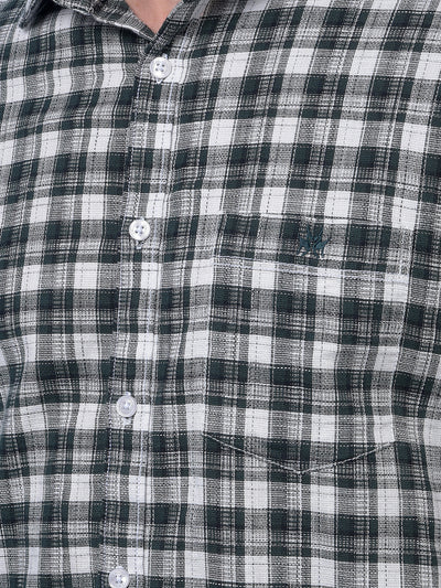 Green Checked 100% Cotton Shirt