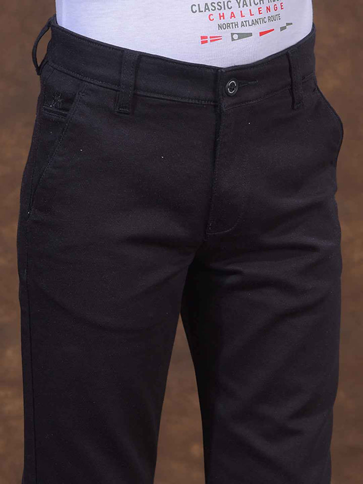 Black Textured Casual Shirt