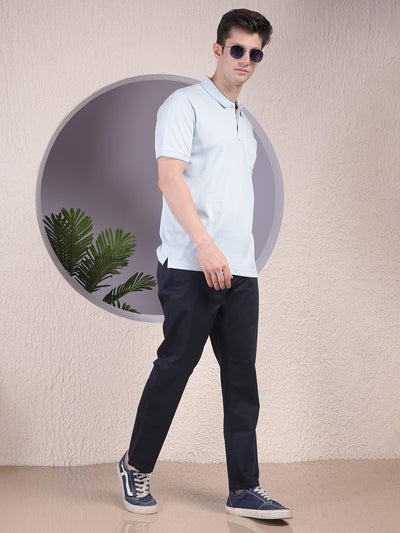 Navy Blue Chino Trousers