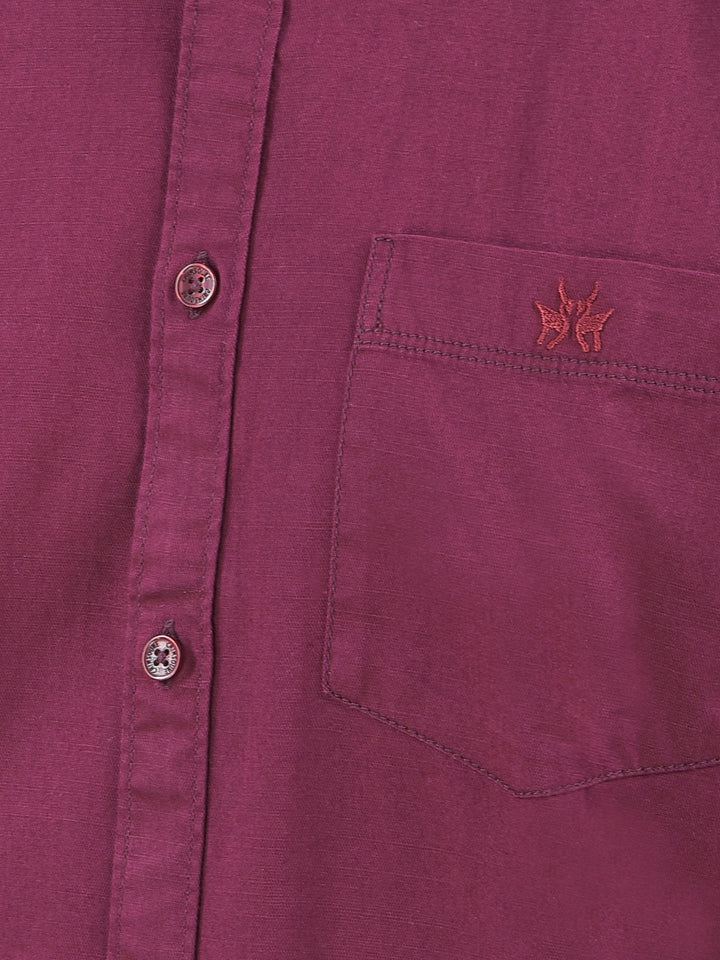 Urban Ease Maroon Shirt
