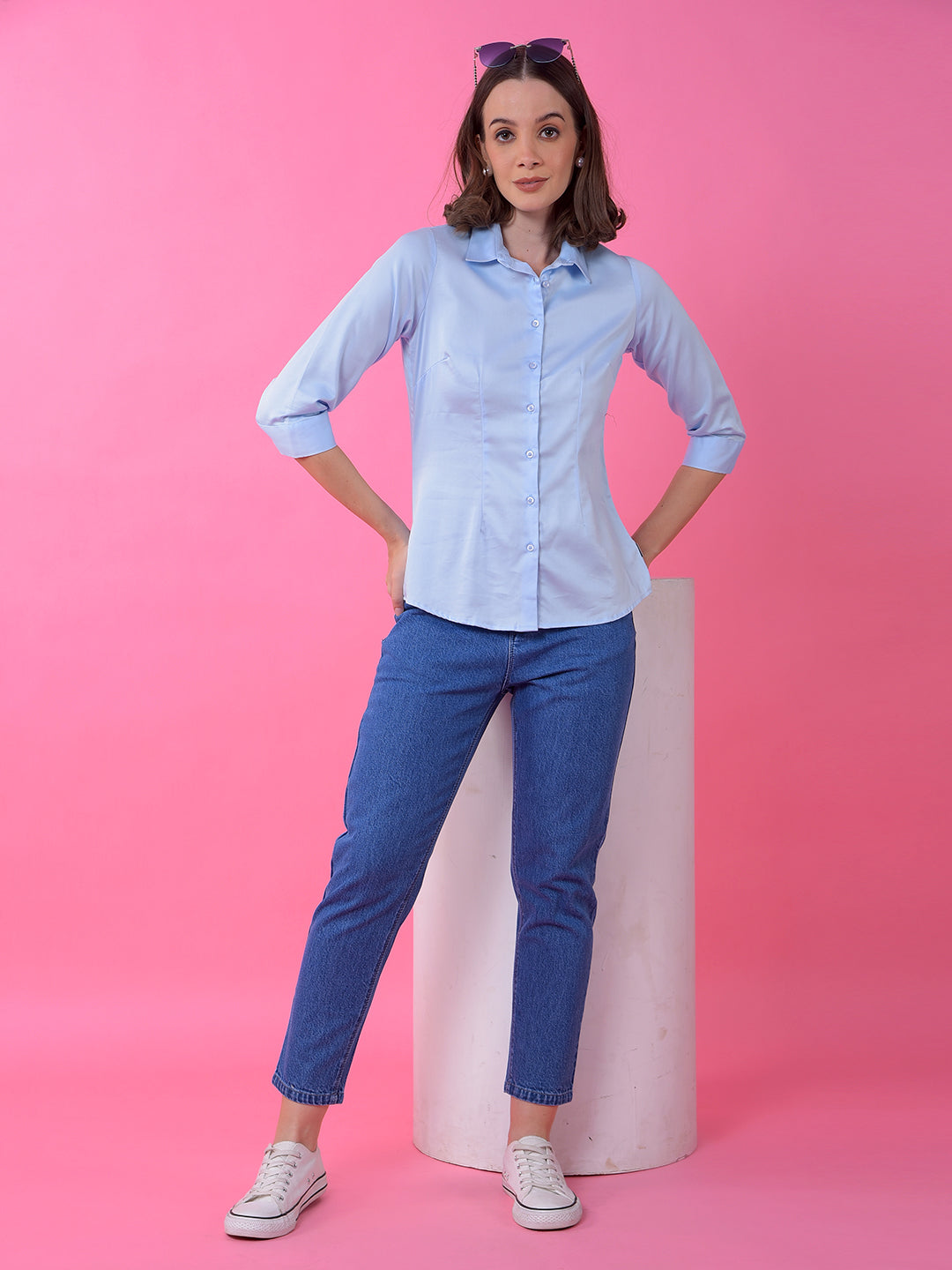 Sleek Blue Shirt