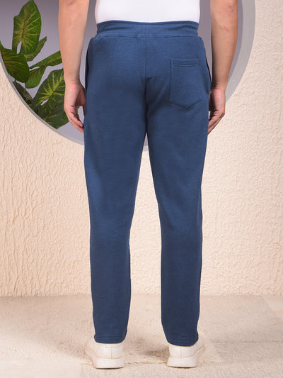 Blue Comfortable Knitted Trackpants