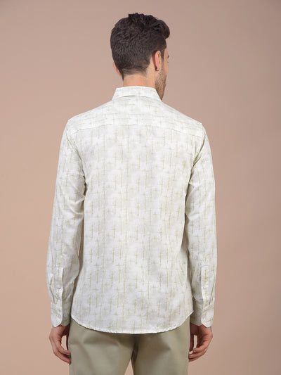 Green Printed Shirt