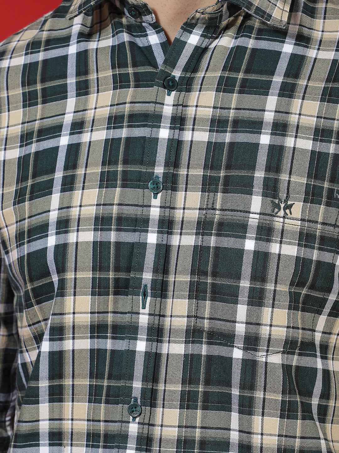 FreshGreen Checked Shirt