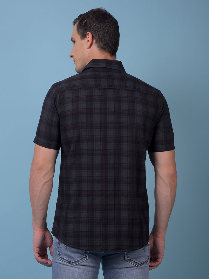 Green Checked 100% Cotton Shirt