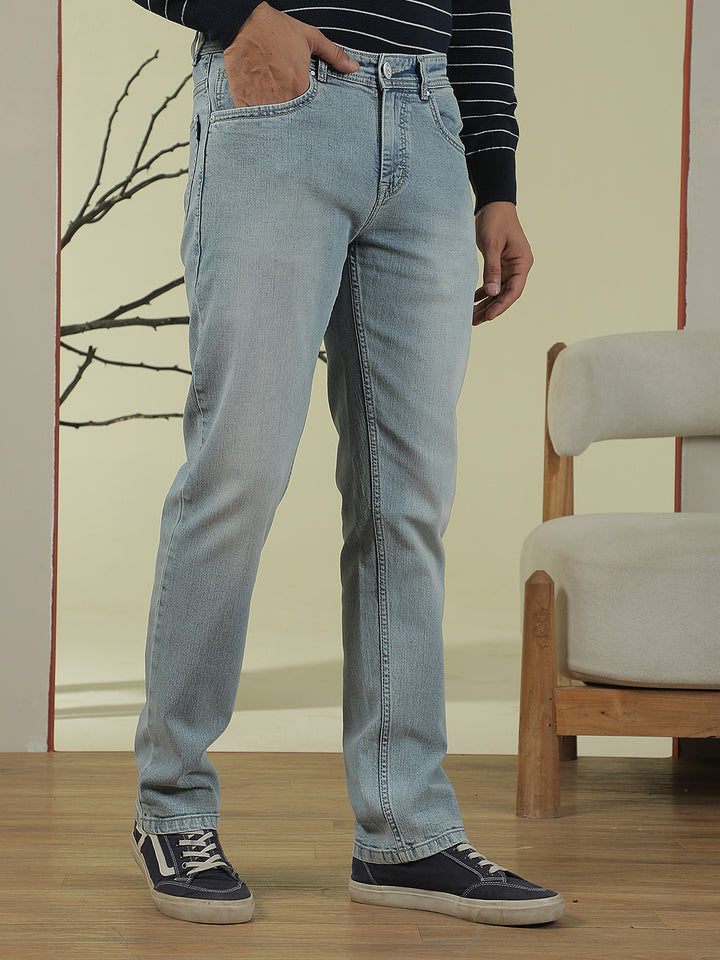 Sky Blue Stretchable Jeans
