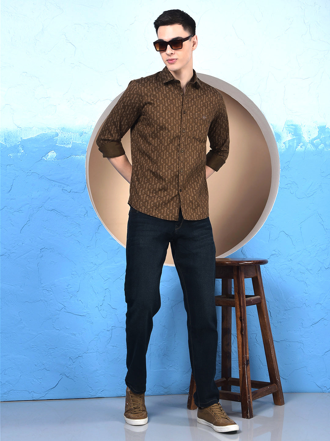 Modern Edgey Navy Blue Straight Jeans