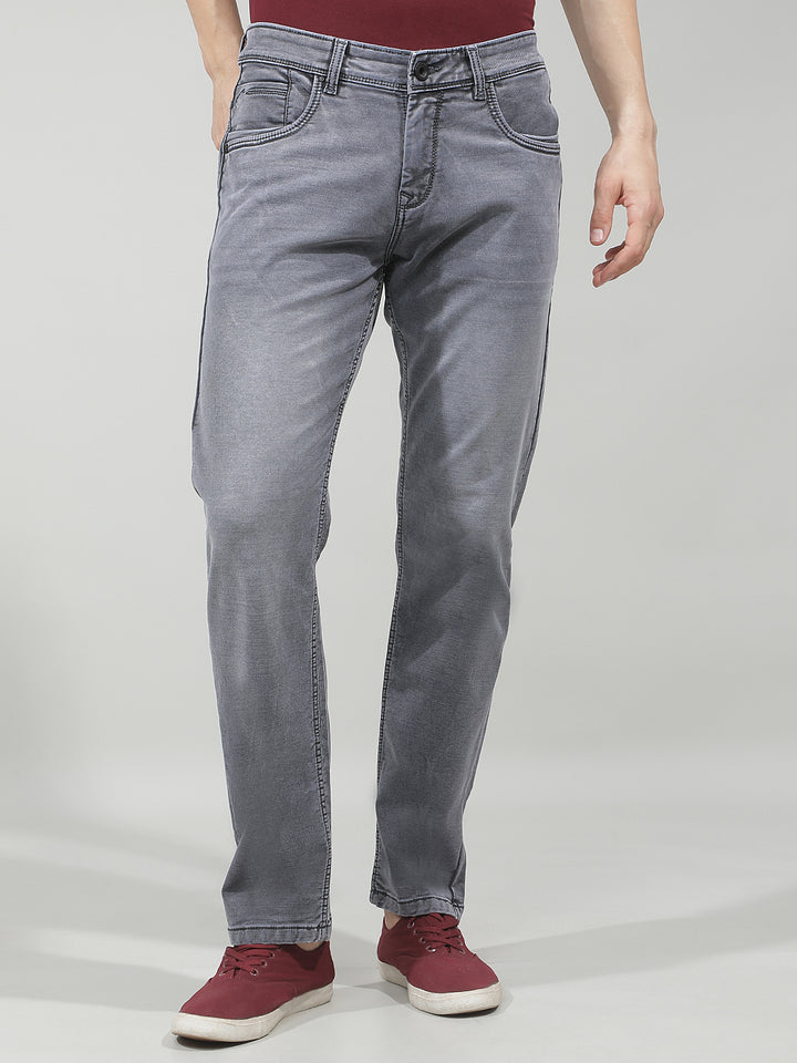 Classic Iron Grey Straight Jeans