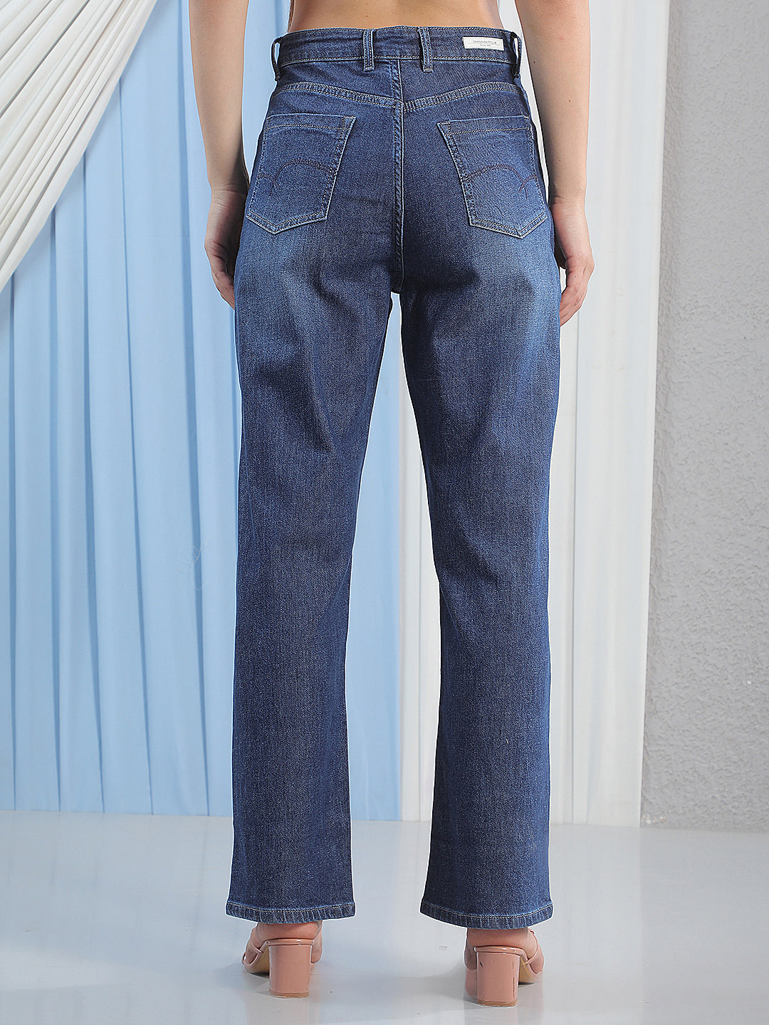 Essential Ocean Blue Straight Jeans
