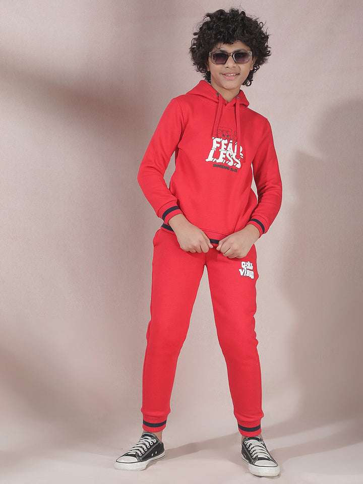 Cool Vibes Red Joggers