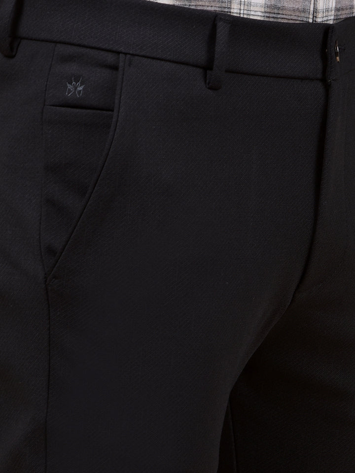 Navy Blue Printed Trousers