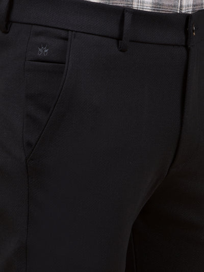 Navy Blue Printed Trousers