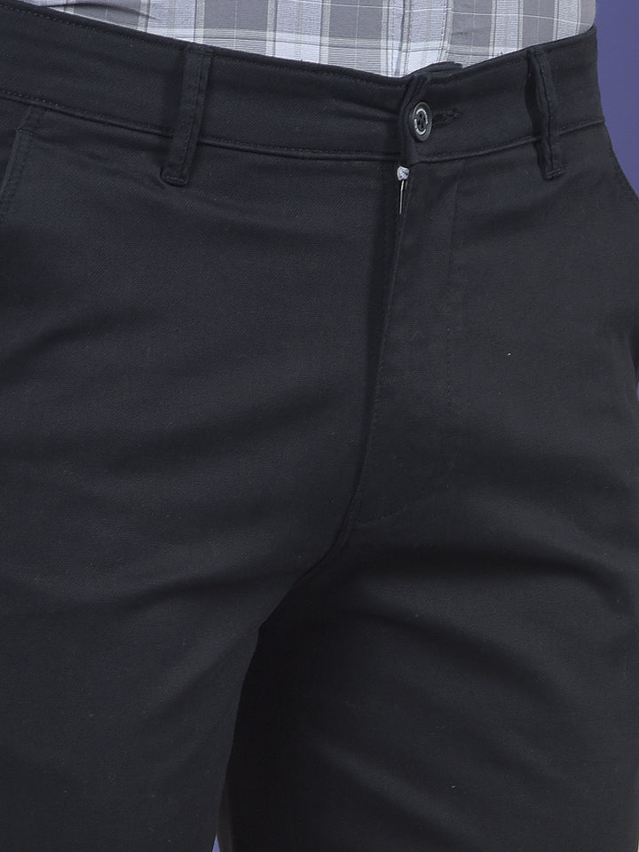 Classic Jet Black Straight Trouser