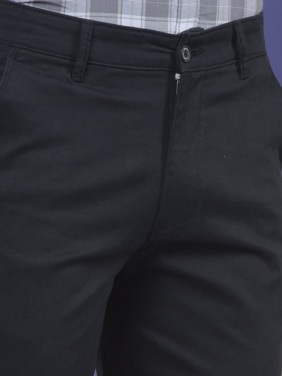 Classic Jet Black Straight Trouser
