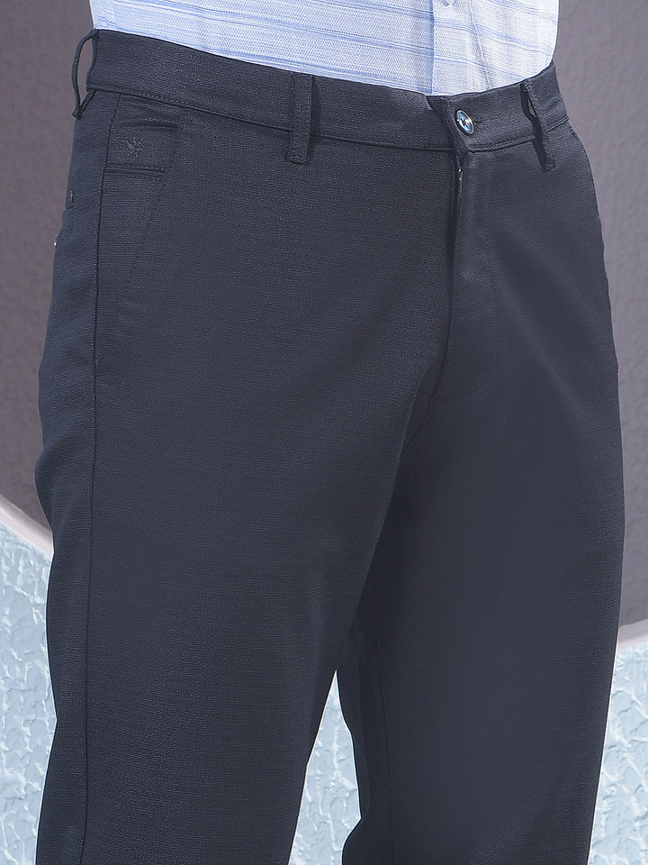 Navy Blue Printed Trousers