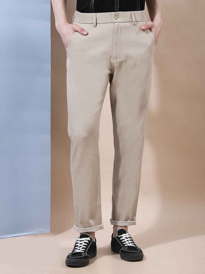 Trendy Beige Trousers