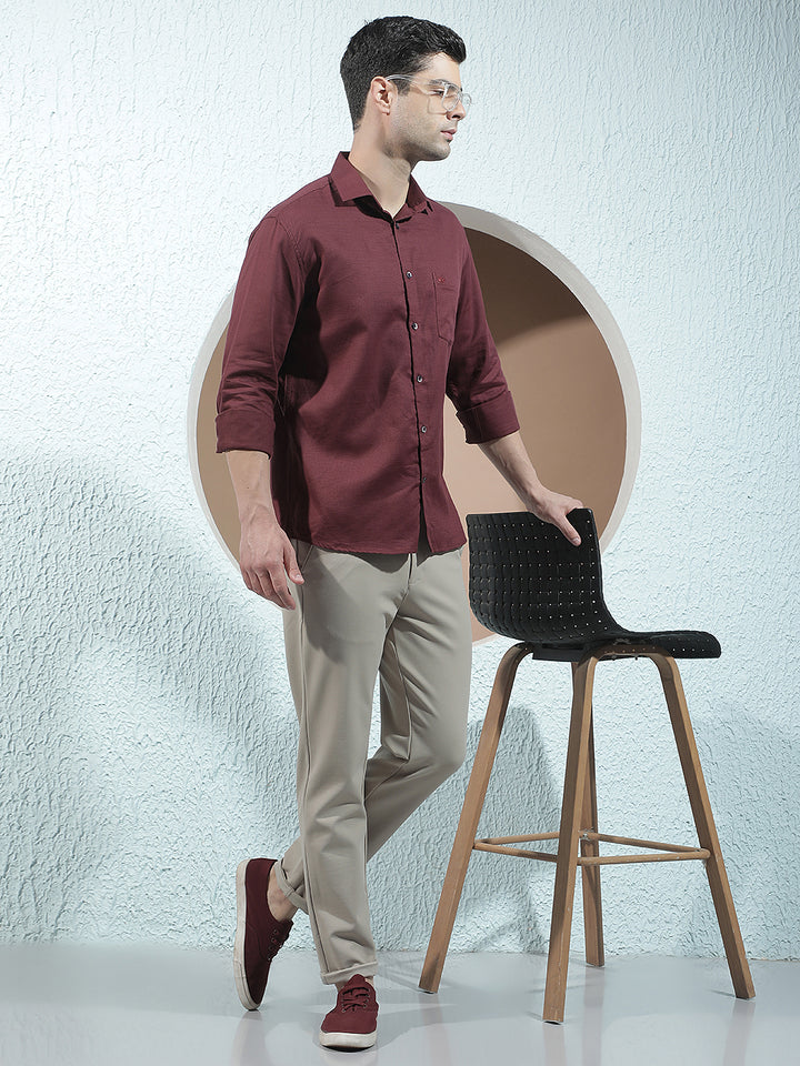 Maroon Everyday Casual Shirt