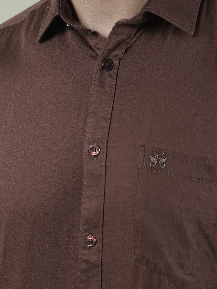 Modern Walnut Brown Shirt