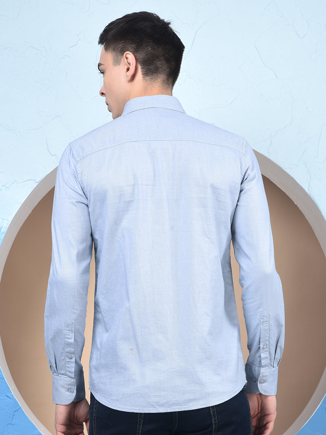 Blue 100% Cotton Shirt
