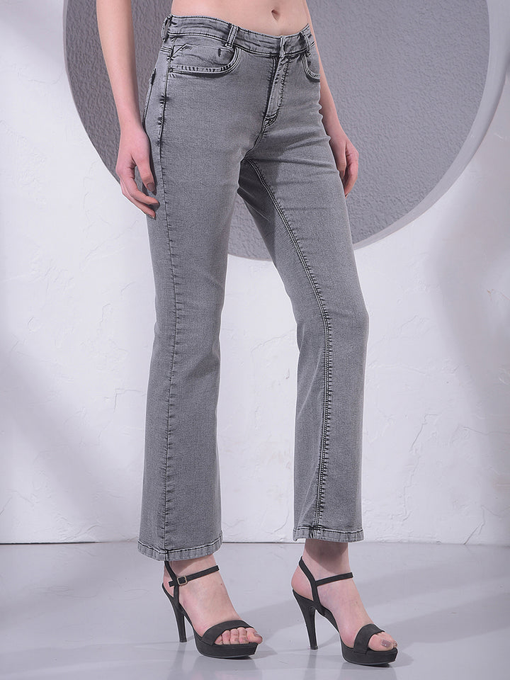 Everyday Grey Bootcut Jeans