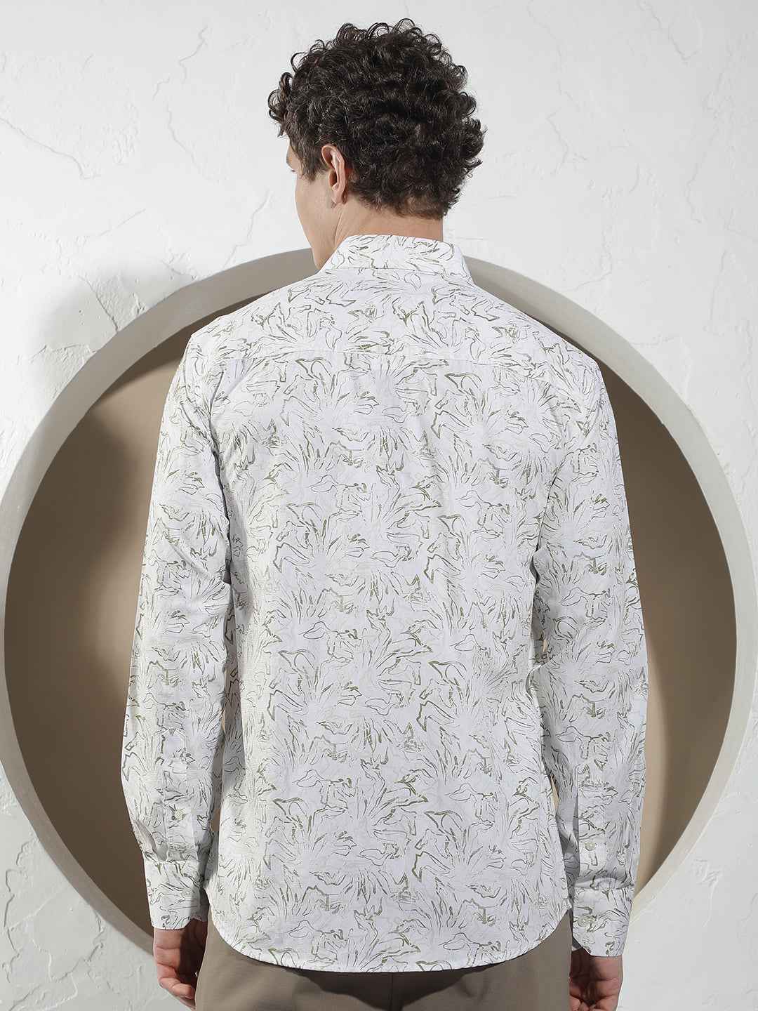 Green Floral Print Shirt