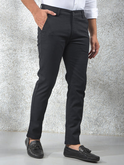 Black Printed Trousers