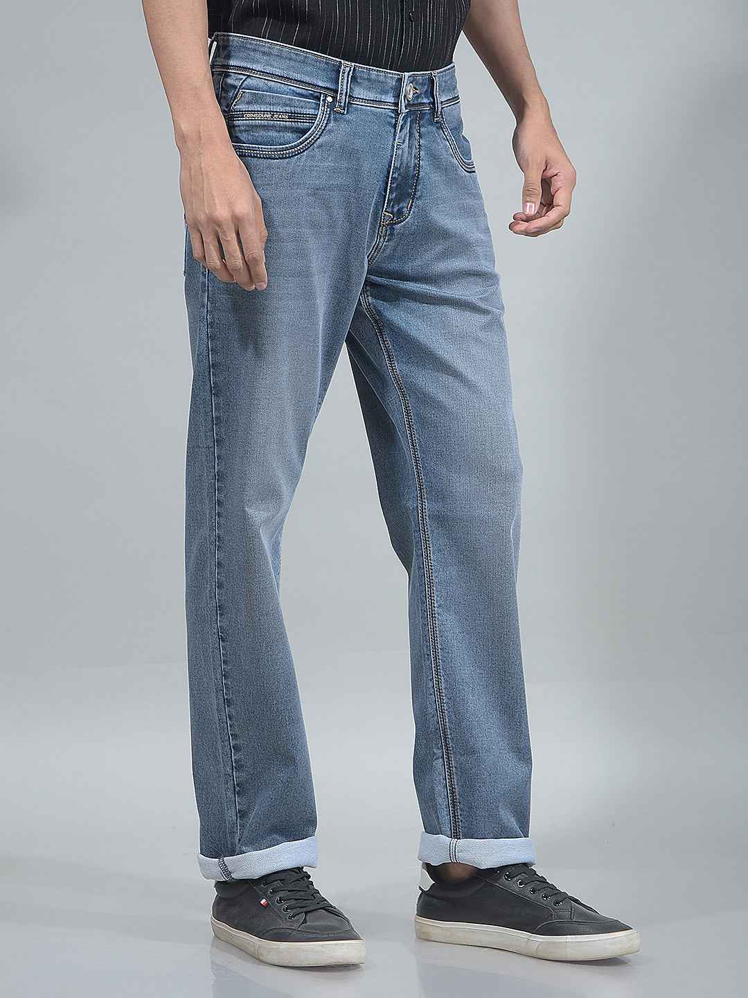 Indigo Blue Straight Jeans
