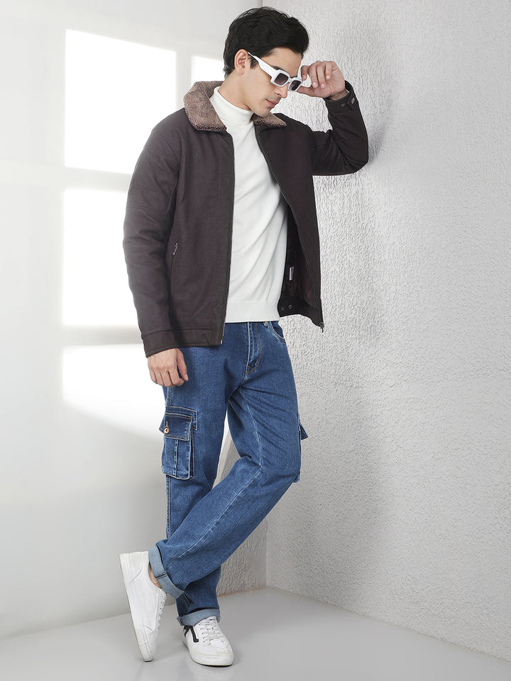 Brown Sherpa Style Jacket